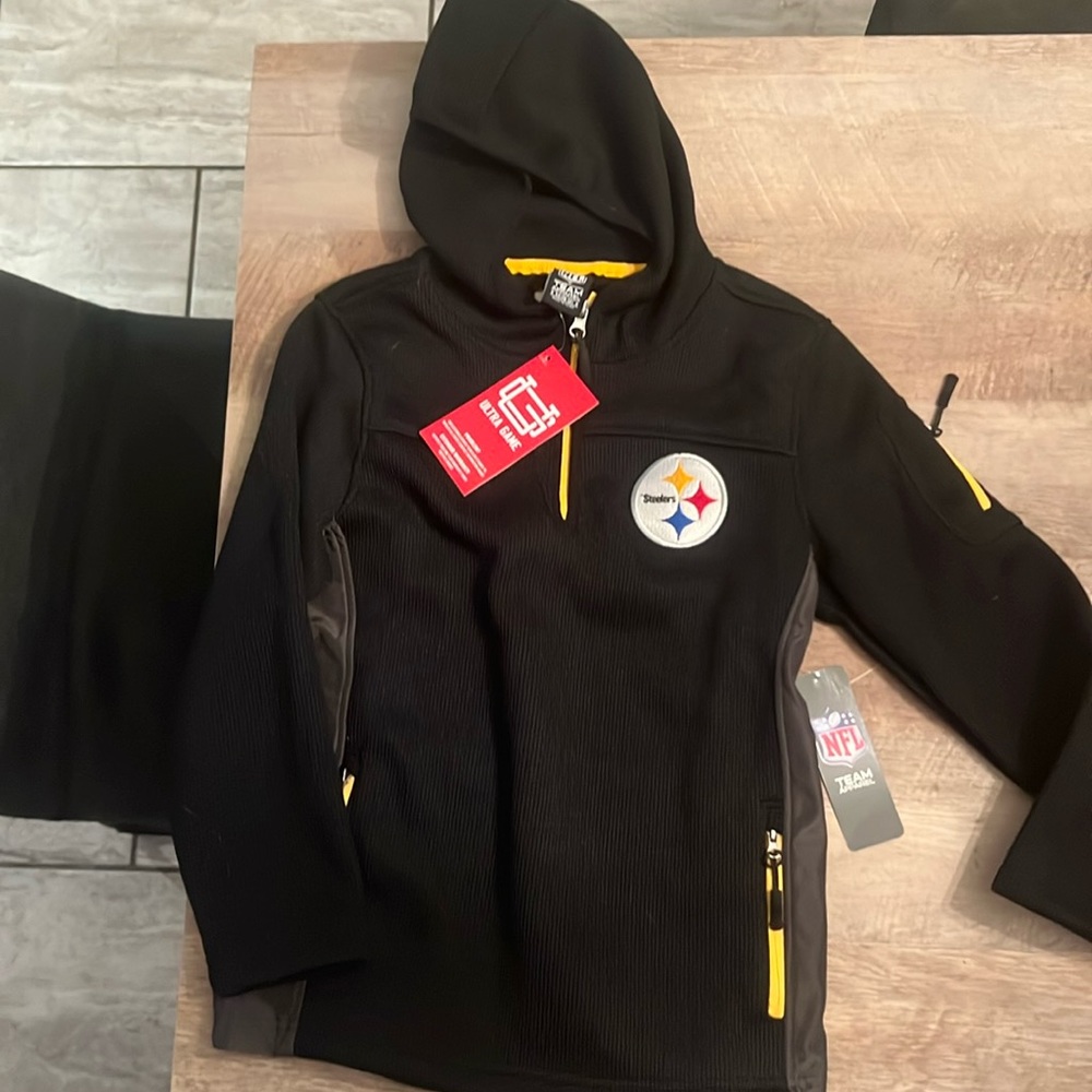 Medium Boys Steelers Pullover Jacket